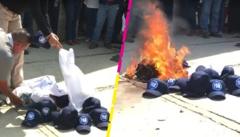 Alcaldes de Tamaulipas queman objetos del PAN y se van a Morena