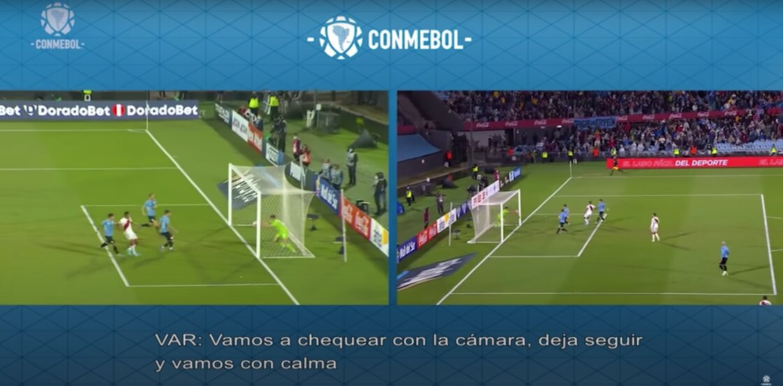"El balón no entra": Revelan el audio del VAR en el Uruguay vs Perú y la polémica del posible empate
