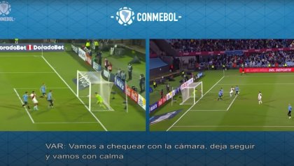 "El balón no entra": Revelan el audio del VAR en el Uruguay vs Perú y la polémica del posible empate