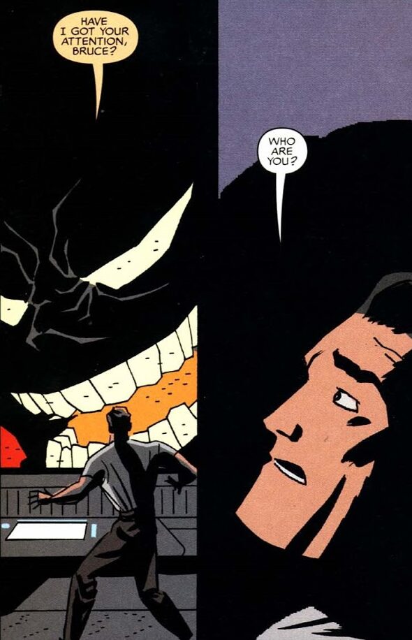 Batman se aparece ante Bruce Wayne