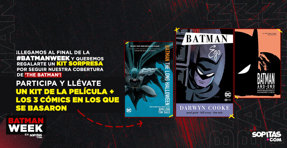 #BatmanWeek: Llévate un kit + los 3 cómics que inspiraron a 'The Batman' con Robert Pattinson