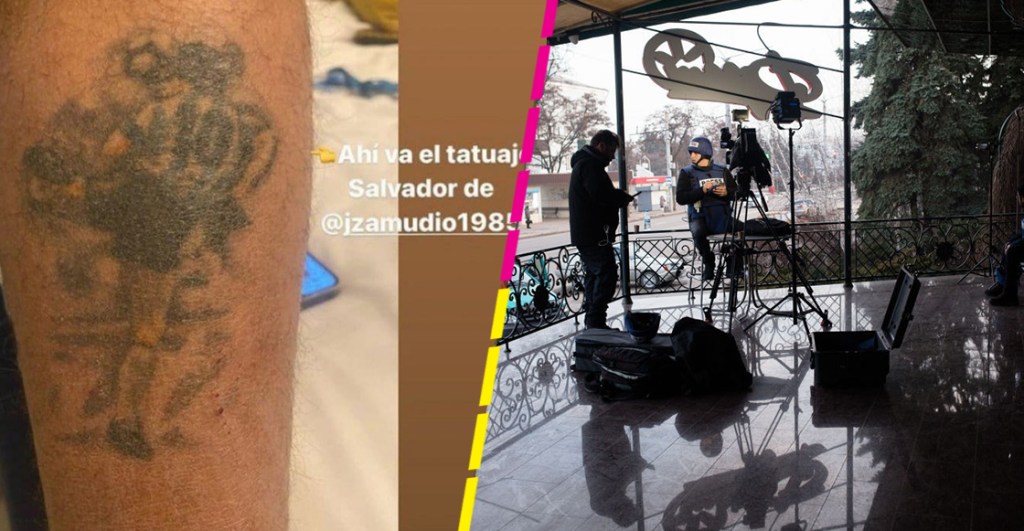 "Nos rescató la mano de Dios": Periodistas fueron liberados en Ucrania gracias a un tatuaje de Diego Maradona