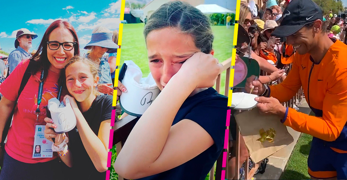 “Gracias diosito”: La emotiva reacción de una niña mexicana tras recibir el autógrafo de Rafael Nadal