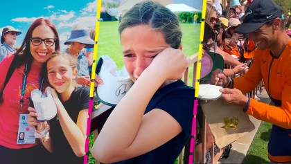 “Gracias diosito”: La emotiva reacción de una niña mexicana tras recibir el autógrafo de Rafael Nadal