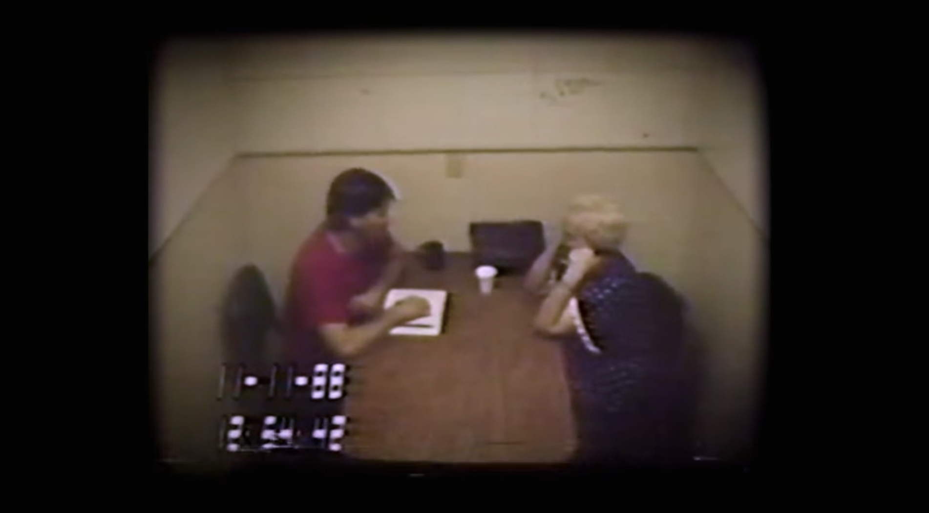 Imagen del interrogatorio a Dorothea Puente en 1988