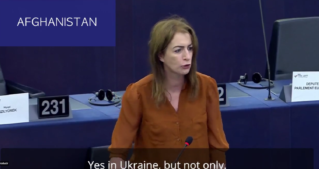 Eurodiputada critica falta de apoyo a quienes no son de Ucrania