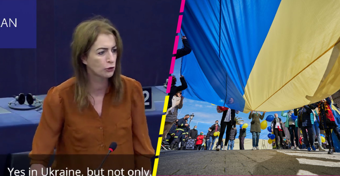 Eurodiputada critica falta de apoyo a quienes no son de Ucrania