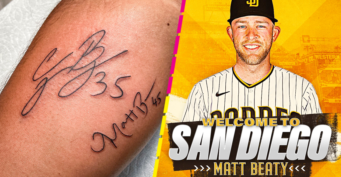 Chale: Fan de Dodgers se tatua la firma de un jugador que fue cambiado al odiado rival