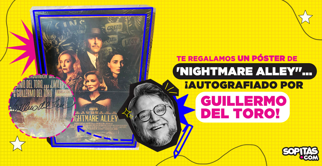 ¡Te regalamos un póster de 'Nightmare Alley' autografiado por Guillermo del Toro!