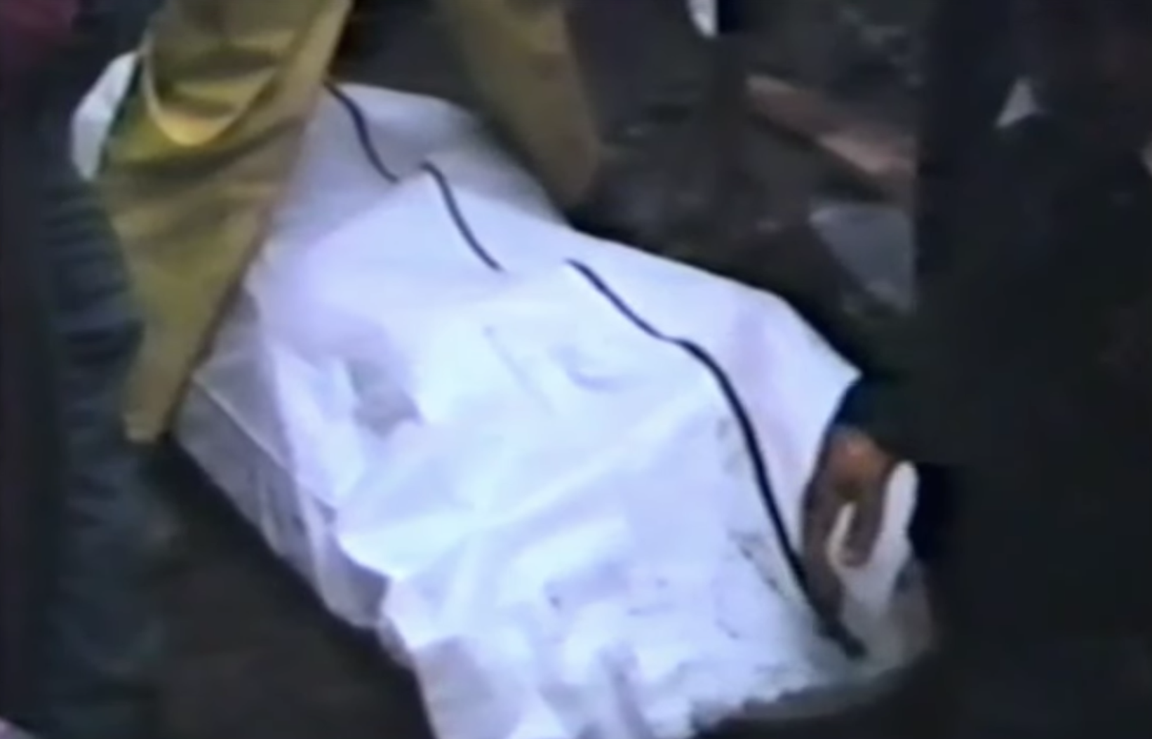 Imagen del hallazgo del cuerpo de Bret