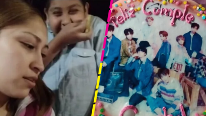 Quedó: Joven pide pastel de cumpleaños de BTS... y le dieron uno de otro grupo