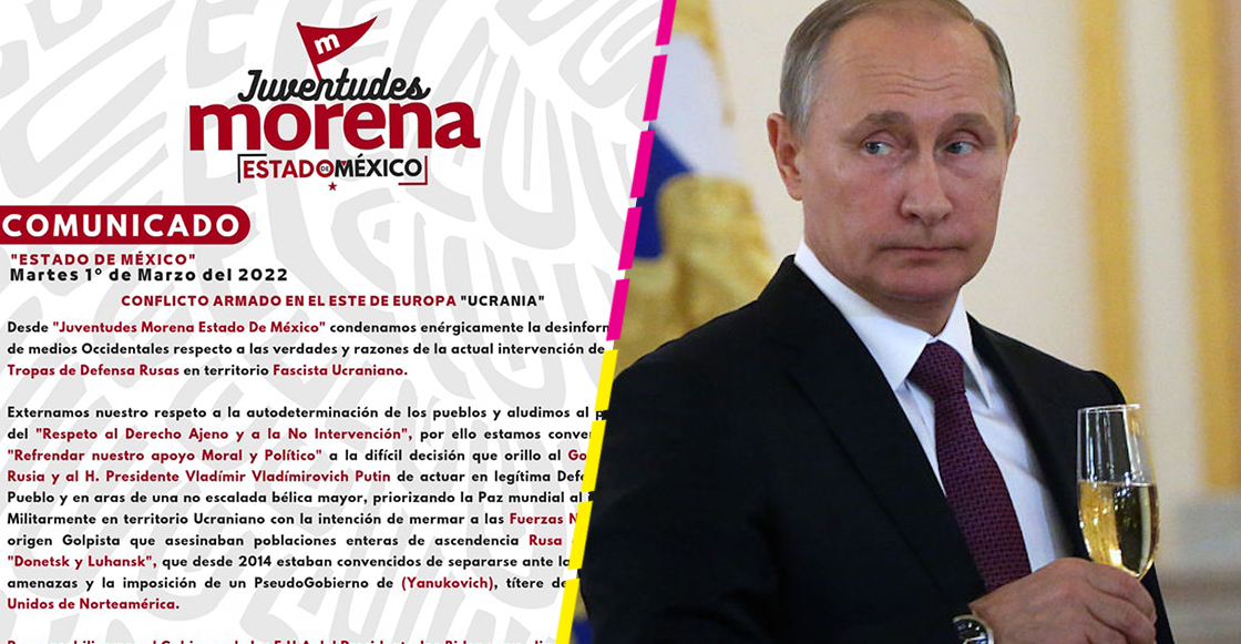 Juventudes Morena Edomex apoyan a Rusia y condenan a las 