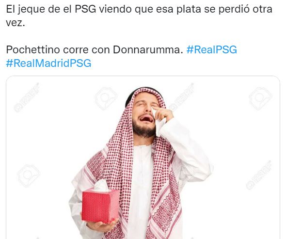 Meme PSG eliminado Champions League