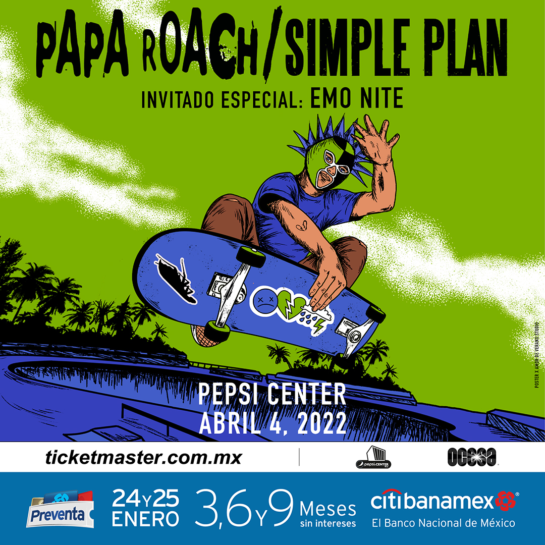 Papa Roach nos cuenta sobre su regreso a México y la vez que conocieron a Simple Plan