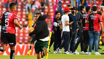 Suspenden el partido entre Querétaro y Atlas por disturbios en tribunas y en la cancha