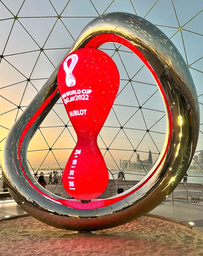 Reloj cuenta regresiva mundial de Qatar 2022
