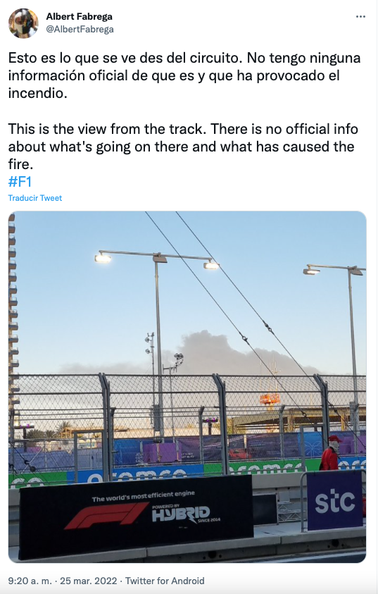 Lo que sabemos sobre el impacto de un misil cerca del circuito de Jeddah de Fórmula 1