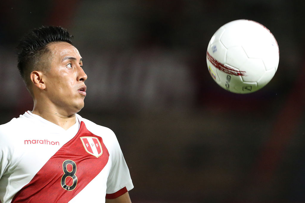 Christian Cueva con la Selección de Perú