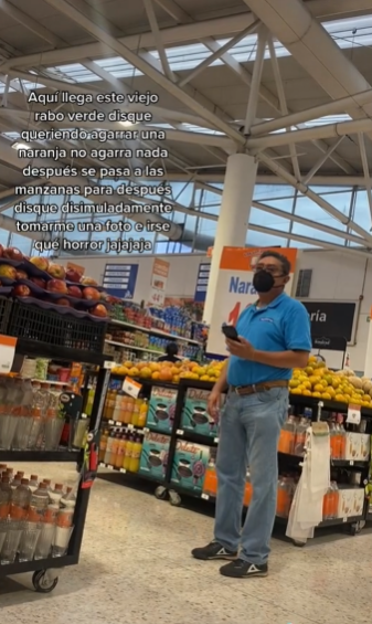 Mujer graba reto en TikTok y capta a un hombre tomándole fotos