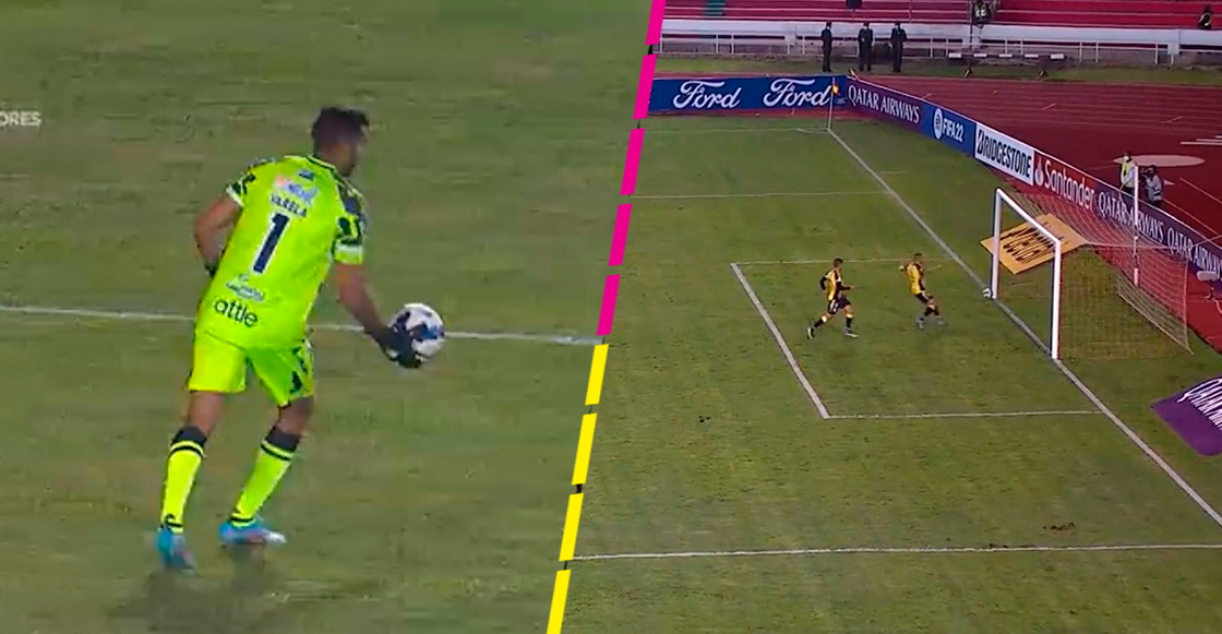 ¡Manchado! Anthony Uribe le roba un gol de portería a portería a su compañero