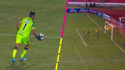 ¡Manchado! Anthony Uribe le roba un gol de portería a portería a su compañero