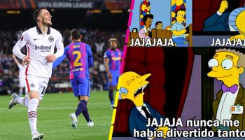 ¿Y la Xavineta? Los memes y los goles de la humillación del Frankfurt al Barcelona en la Europa League