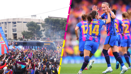 El ambientazo en el Camp Nou y los goles del Barcelona vs Wolfsburgo en semis de Champions Femenil