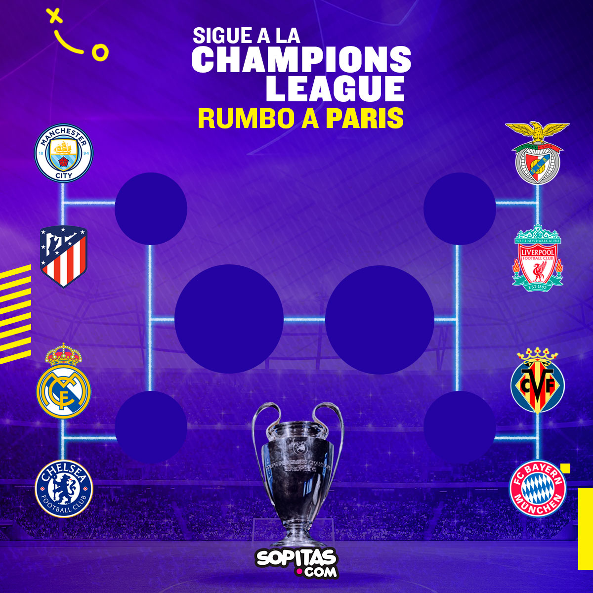 Fechas y canales ¿Dónde ver los juegos de vuelta de los Cuartos de Final de la Champions League?