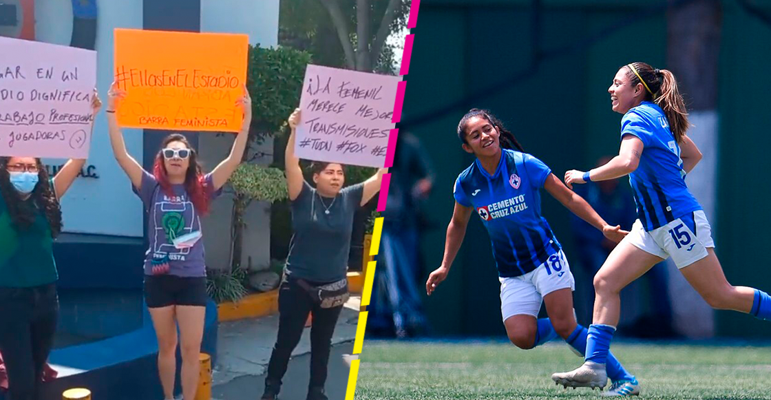 "Queremos verlas": La manifestación en La Noria para que Cruz Azul Femenil vuelva a un estadio