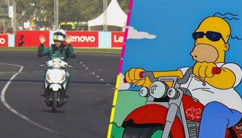 La multa (y los memes) que dejó el paseo de Vettel en scooter durante las prácticas en Australia