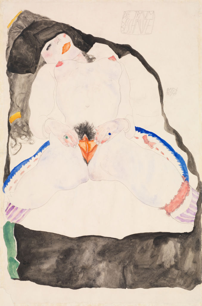 'Observed in a Dream' (1911) de Egon Schiele