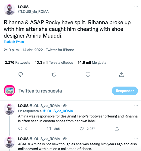 Fíjate, Paty: Se rumora que ASAP Rocky le fue infiel a Rihanna