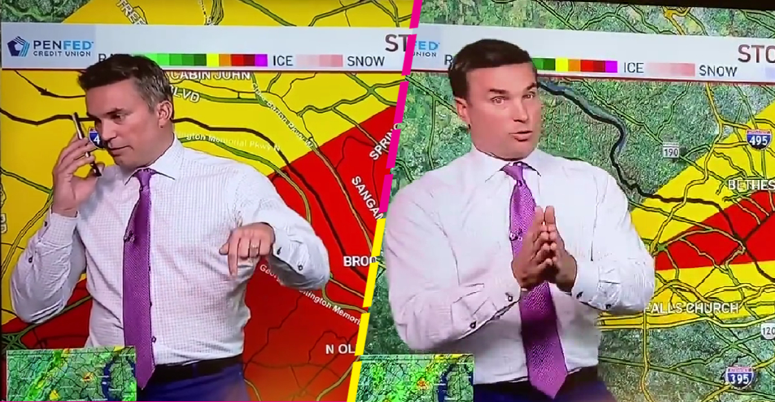 Meteorólogo llama a sus hijos en plena transmisión para advertirles de un tornado