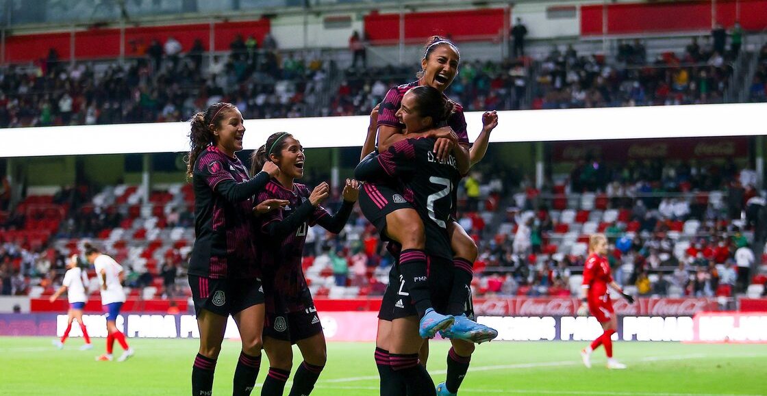 El caos en el estadio (y con ViX) y los goles del México vs Puerto Rico Femenil