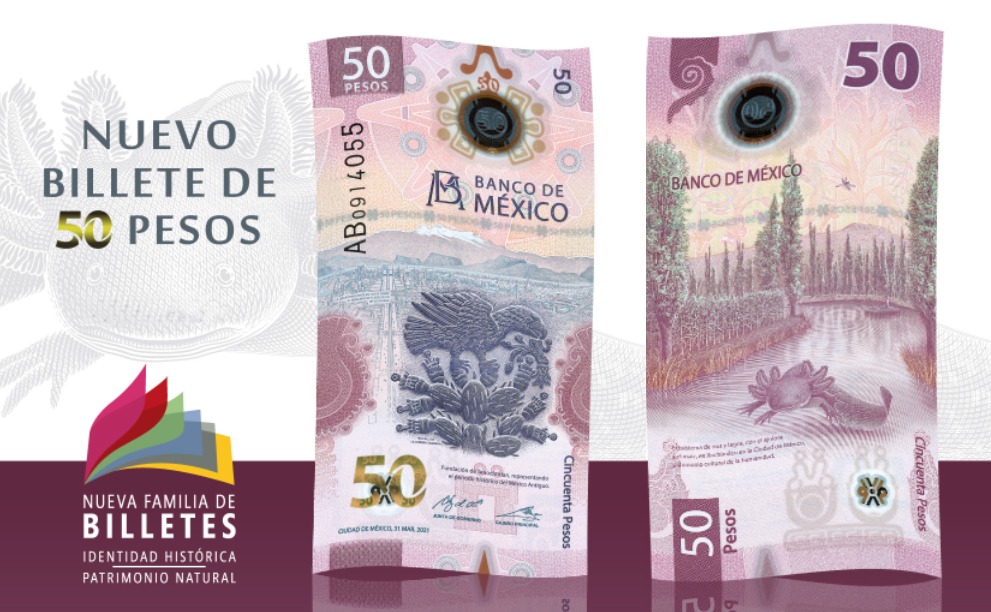 Billete de 50 pesos gana el premio al mejor del año a nivel mundial