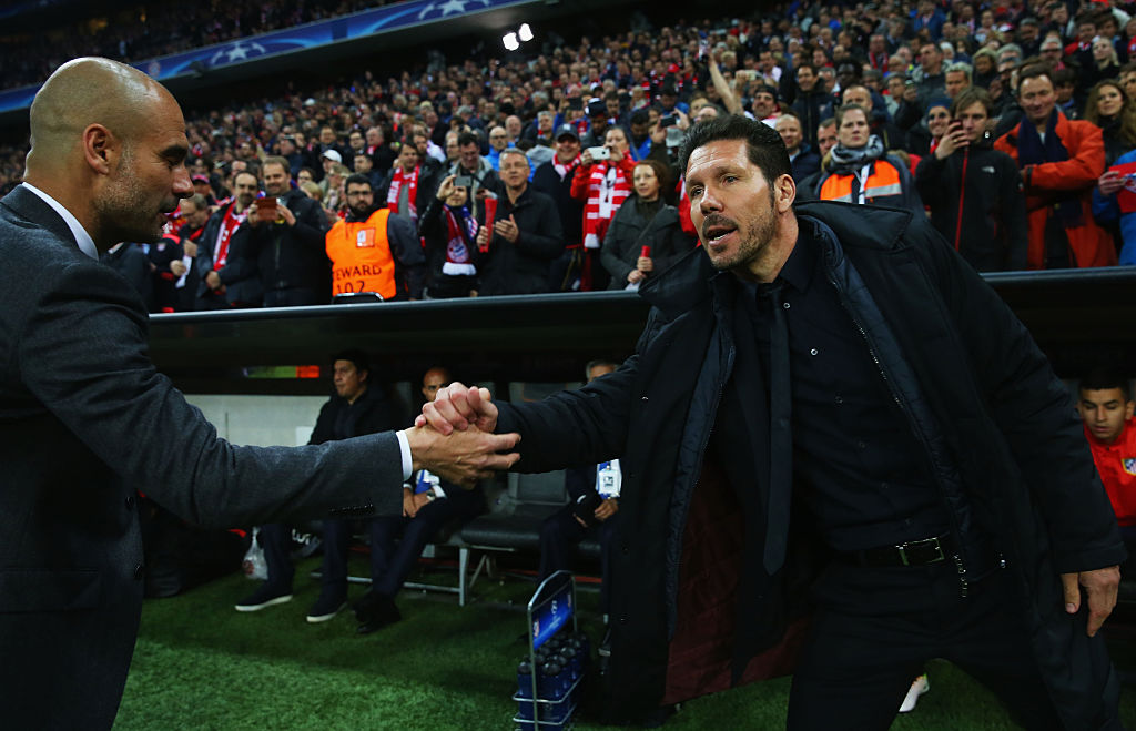 Pep Guardiola y Diego Simeone
