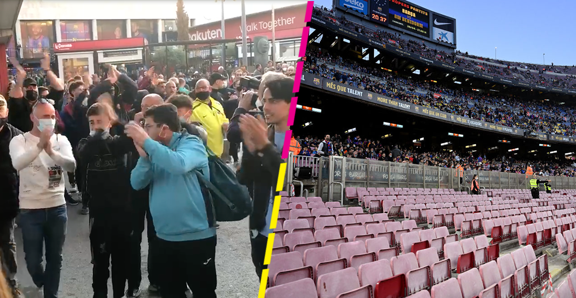 "Barça sí, Laporta no": Las protestas en el Camp Nou durante el Barcelona vs Cádiz