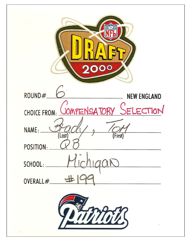 La tarjeta del Draft del GOAT