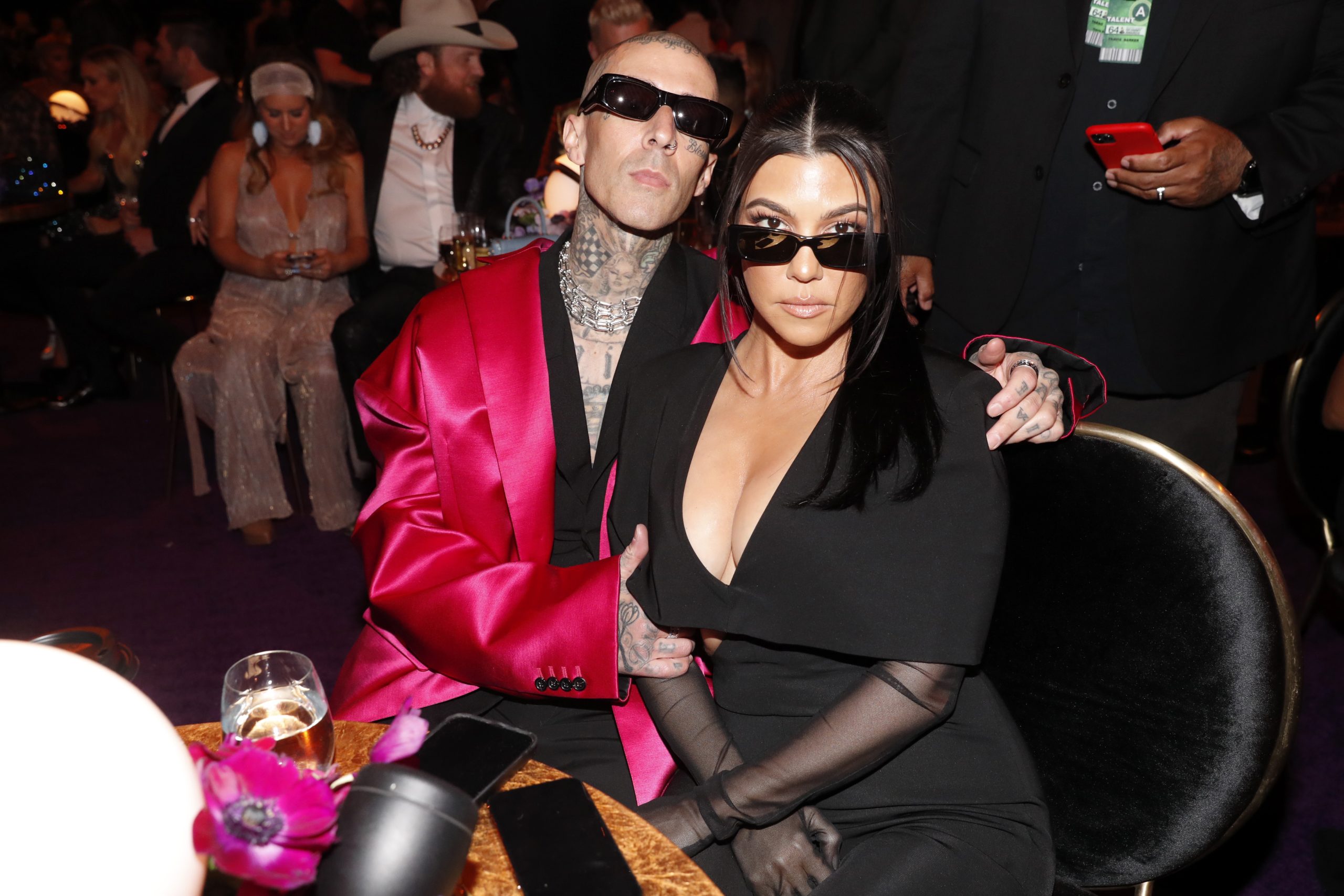 Travis Barker y Kourtney Kardashian se habrían casado luego de los Grammy