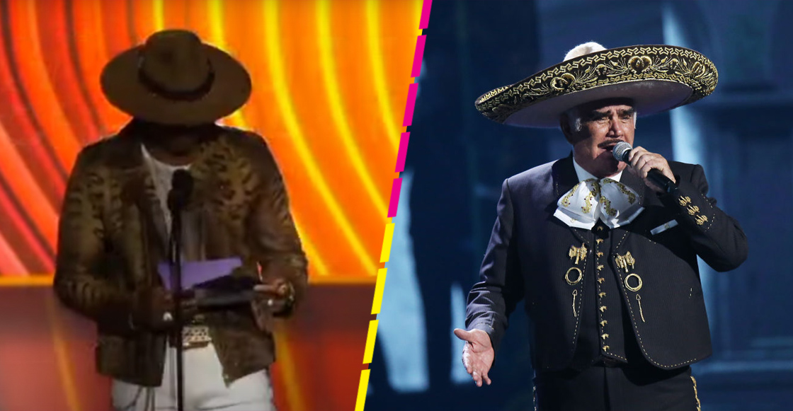 "Tampoco vino": Presentador esperó a que Vicente Fernández recogiera su Grammy