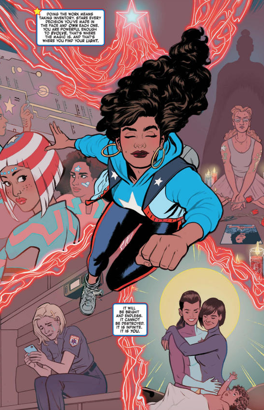 Personaje de America Chavez en los cómics