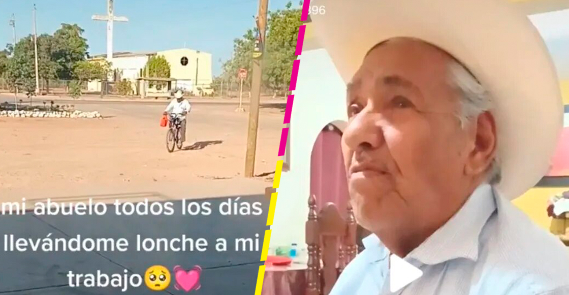 Abuelito le lleva comida a su nieta diario al trabajo y se hace viral