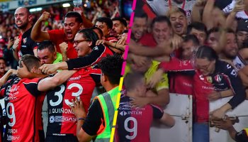 Aficionados del Atlas vencen acceso del Jalisco durante festejo en la goleada a Tigres en semifinales