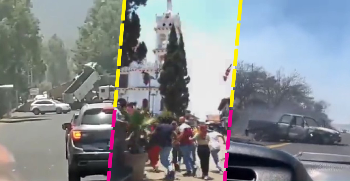 Los videos que muestran la balacera y bloqueos en Mazamitla, Jalisco