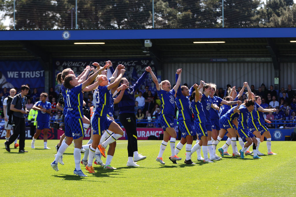 En imágenes: Los festejos del Chelsea por el tricampeonato en la Women's Super League