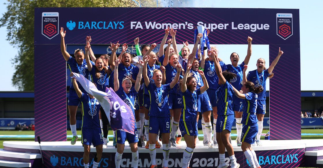 En imágenes: Los festejos del Chelsea por el tricampeonato en la Women's Super League
