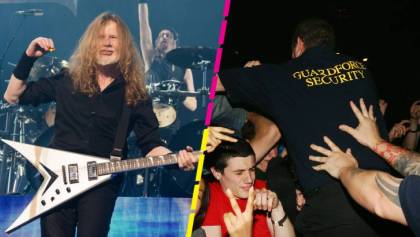 Dave Mustaine regaña a guardia de seguridad en un show de Megadeth