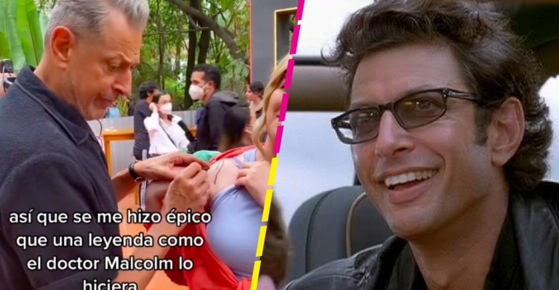 Fan se tatuó un dibujo de dinosaurio que le hizo Jeff Goldblum