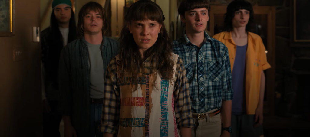 Argyle, Charlie, Eleven, Will y Mike en 'Stranger Things'