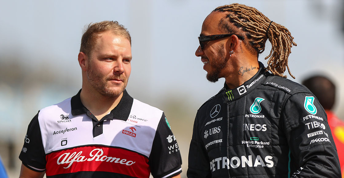 Bottas confiesa si en realidad ríe bajo el casco cuando rebasa a Lewis Hamilton: "Es divertido"